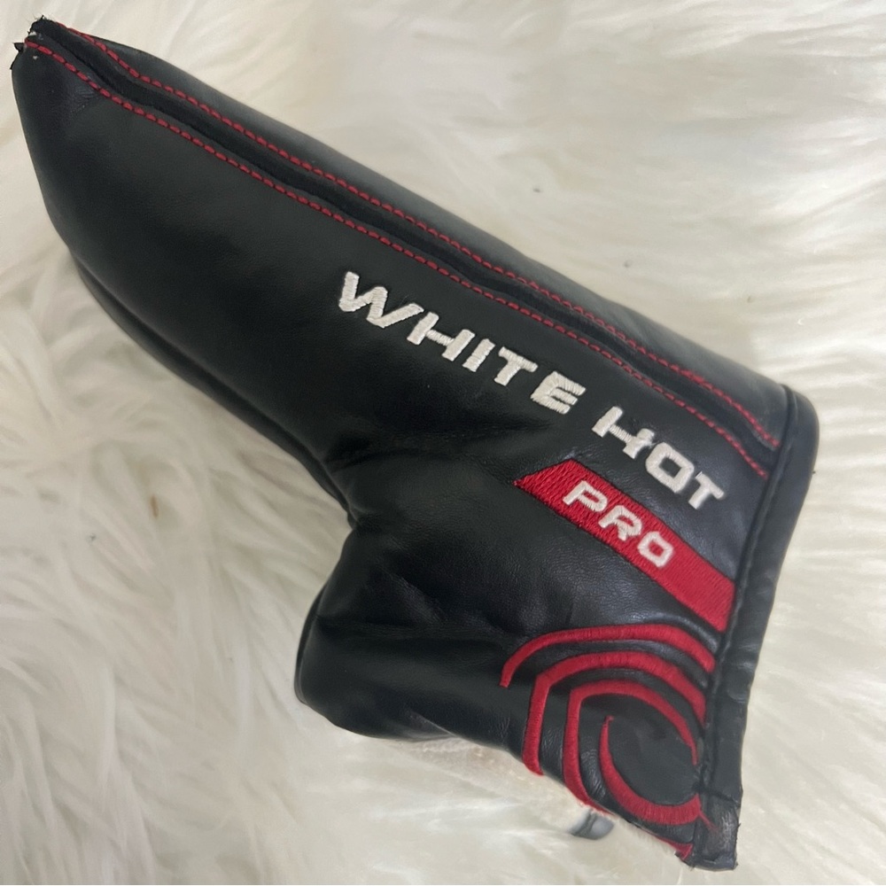 White Hot Pro Black and Red Golf Putter Cover